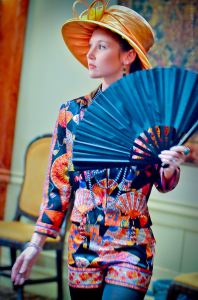 Colorful Display of fashion by Raoul Blacno Couture - Photo by Kevin Ste Marie 